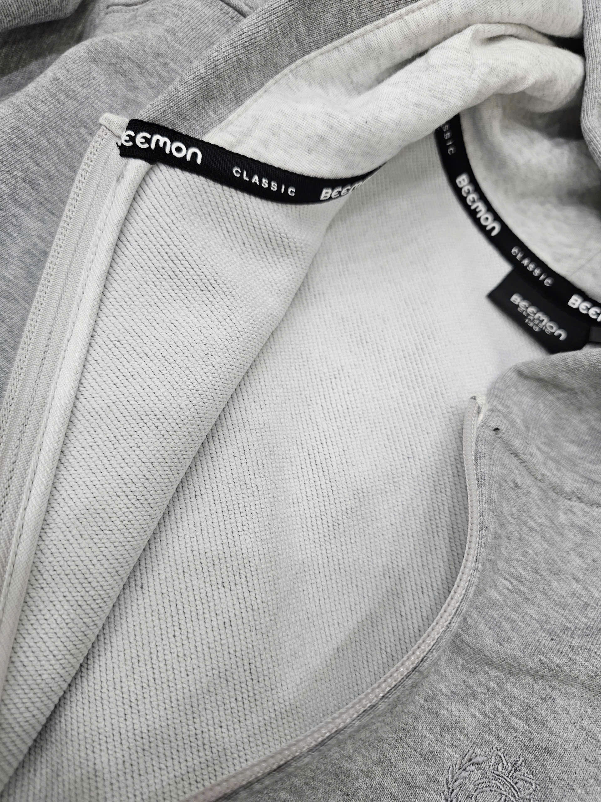 Áo khoác hoodie nỉ da cá Beemon, dài tay thêu vòng nguyệt quế