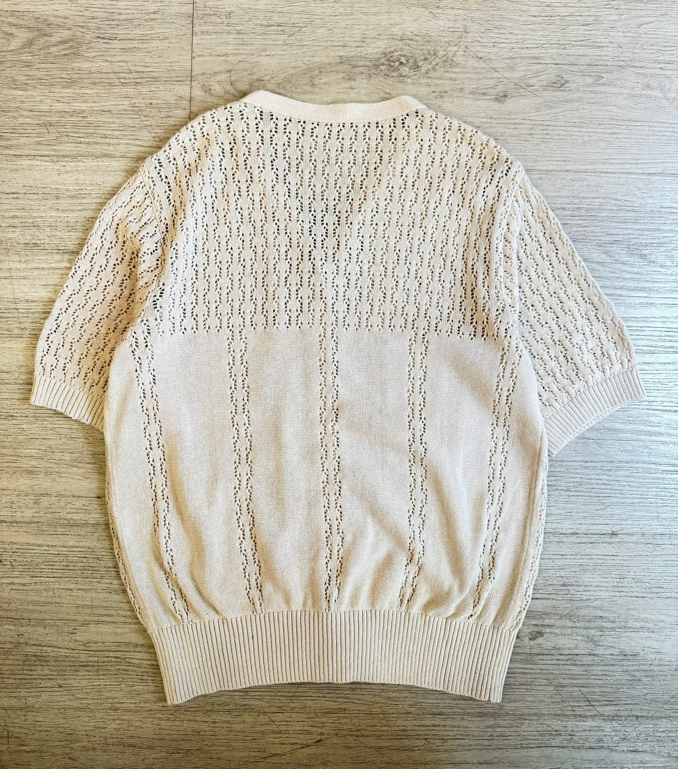 Áo len cardigan len cộc tay