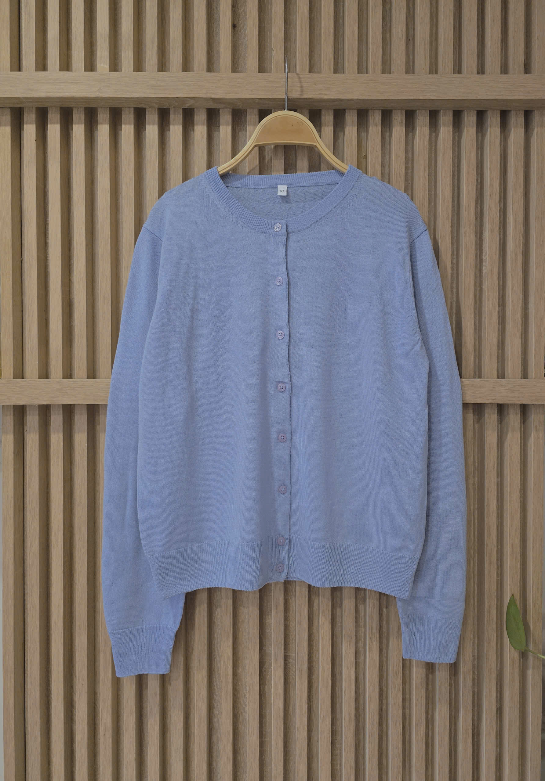 Áo len khoác cardigan, cổ tròn, bo gấu, chất len dày dặn