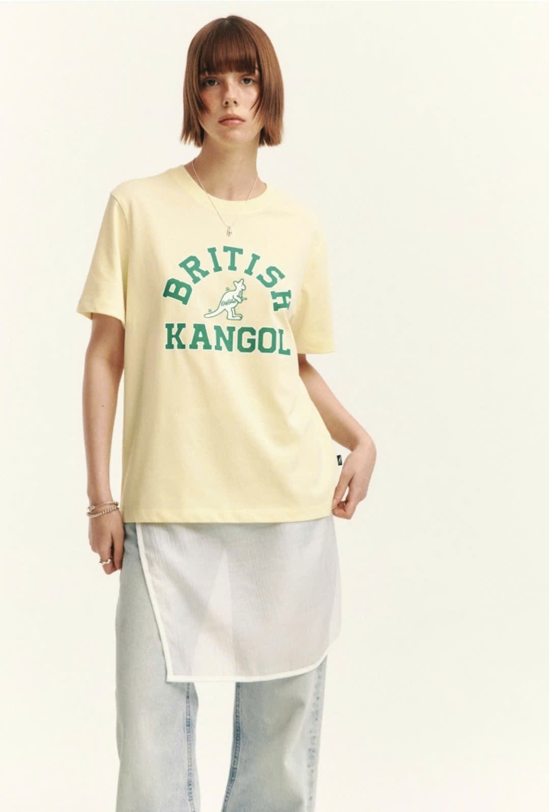 Áo phông kangaroo cổ tròn, ngắn tay