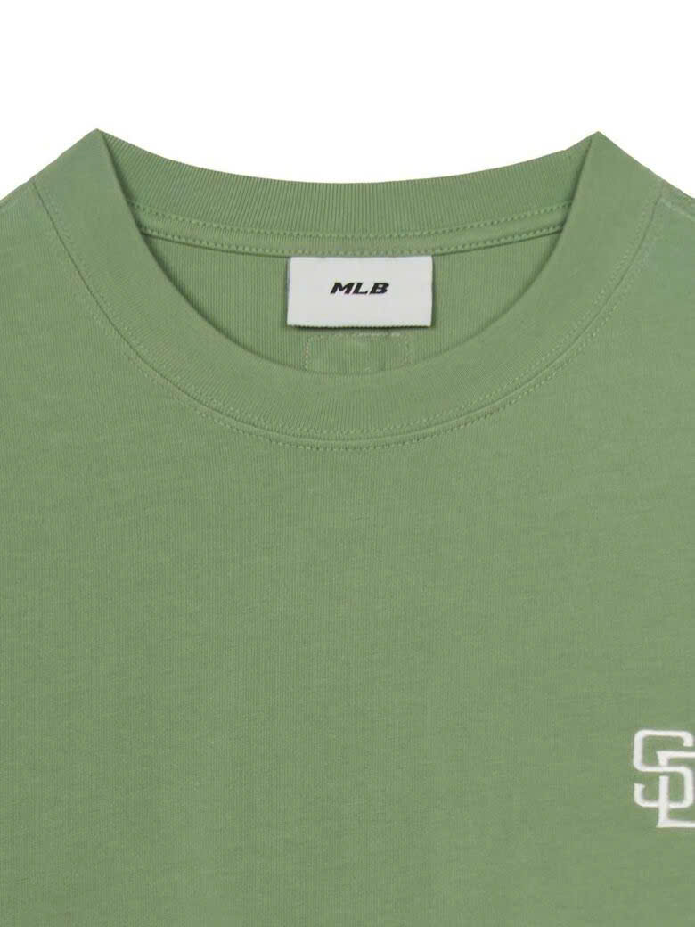 Áo phông oversize, thêu chữ trắng nhỏ SD