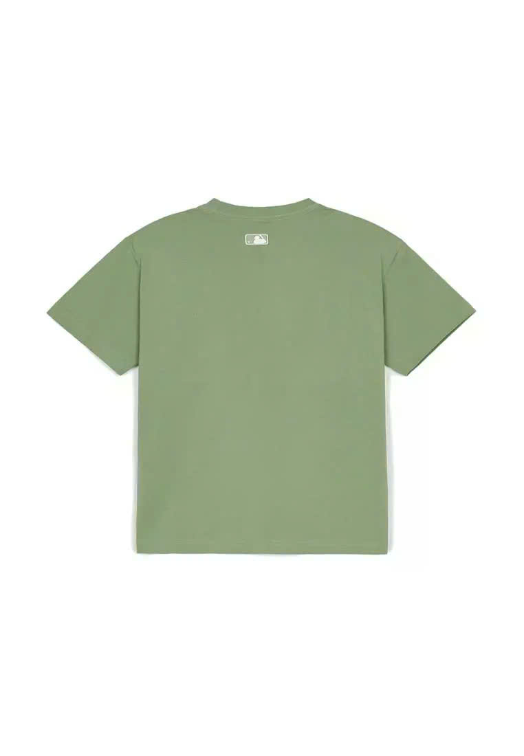 Áo phông oversize, thêu chữ trắng nhỏ SD