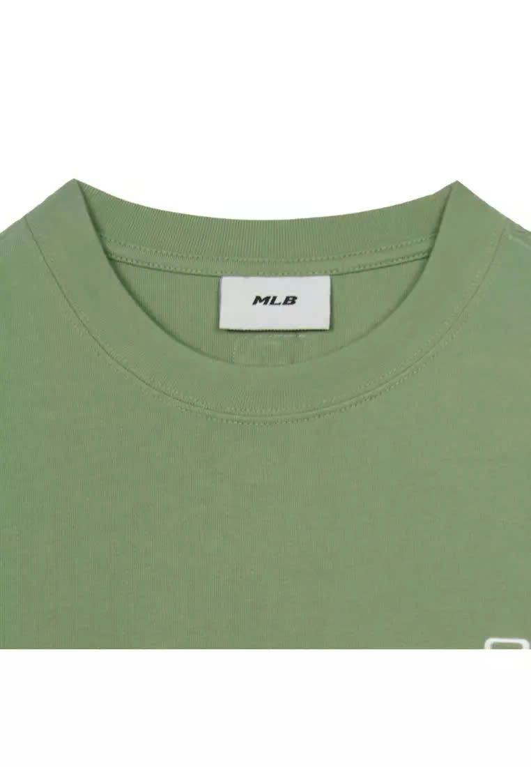 Áo phông oversize, thêu chữ trắng nhỏ SD