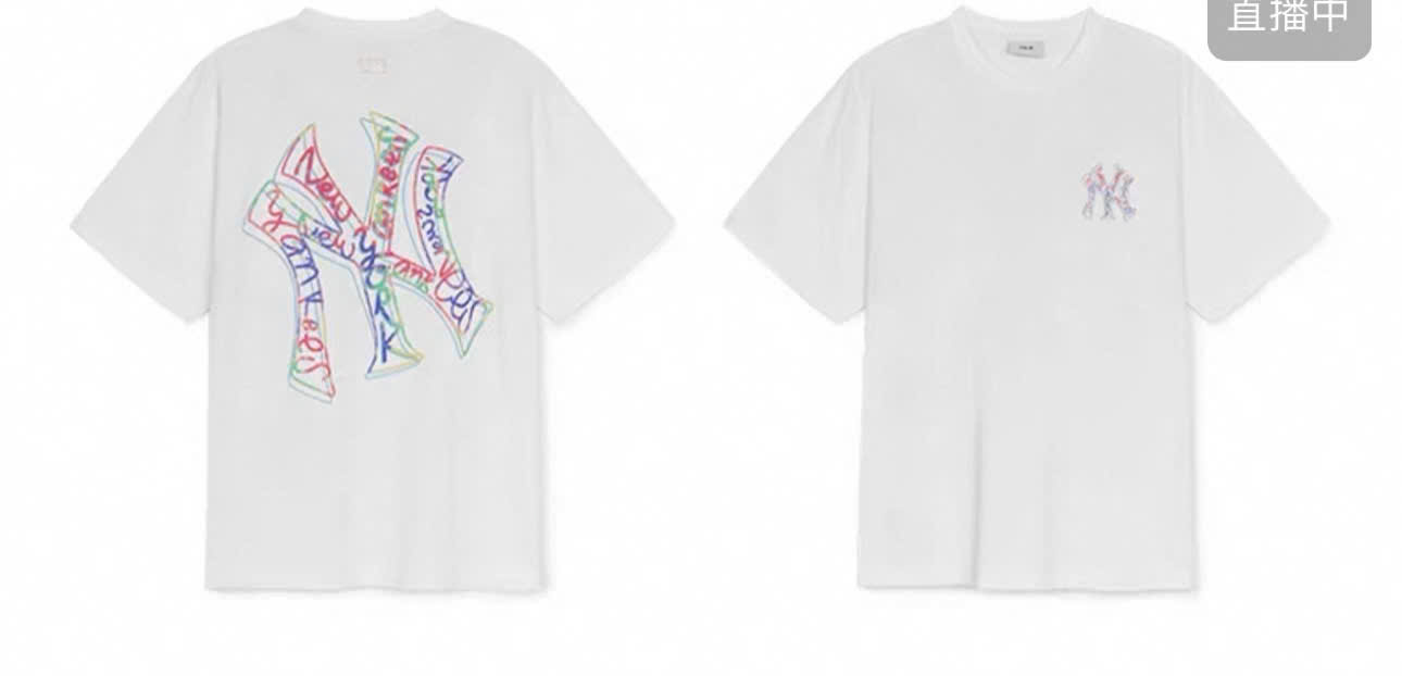 Áo phông unisex cổ tròn, sau lưng logo to, sắc màu