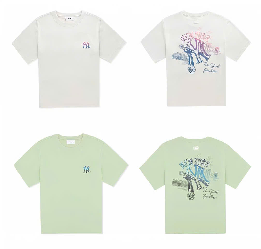 Áo phông unisex, logo in màu nhỏ trước ngực, sau lưng chữ màu lớn