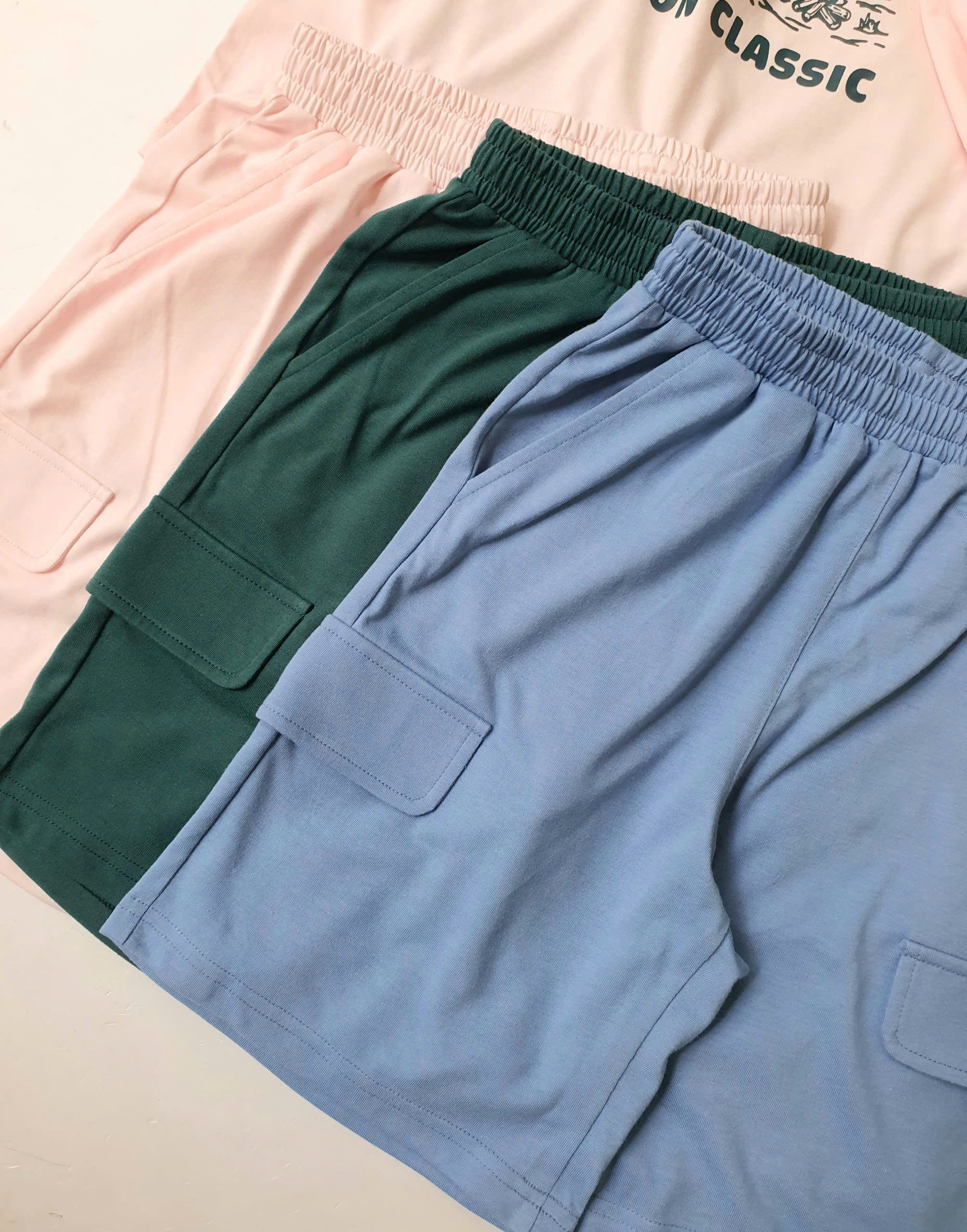 Bộ cotton Beemon cho BT BG, áo in hình, quần cạp chun