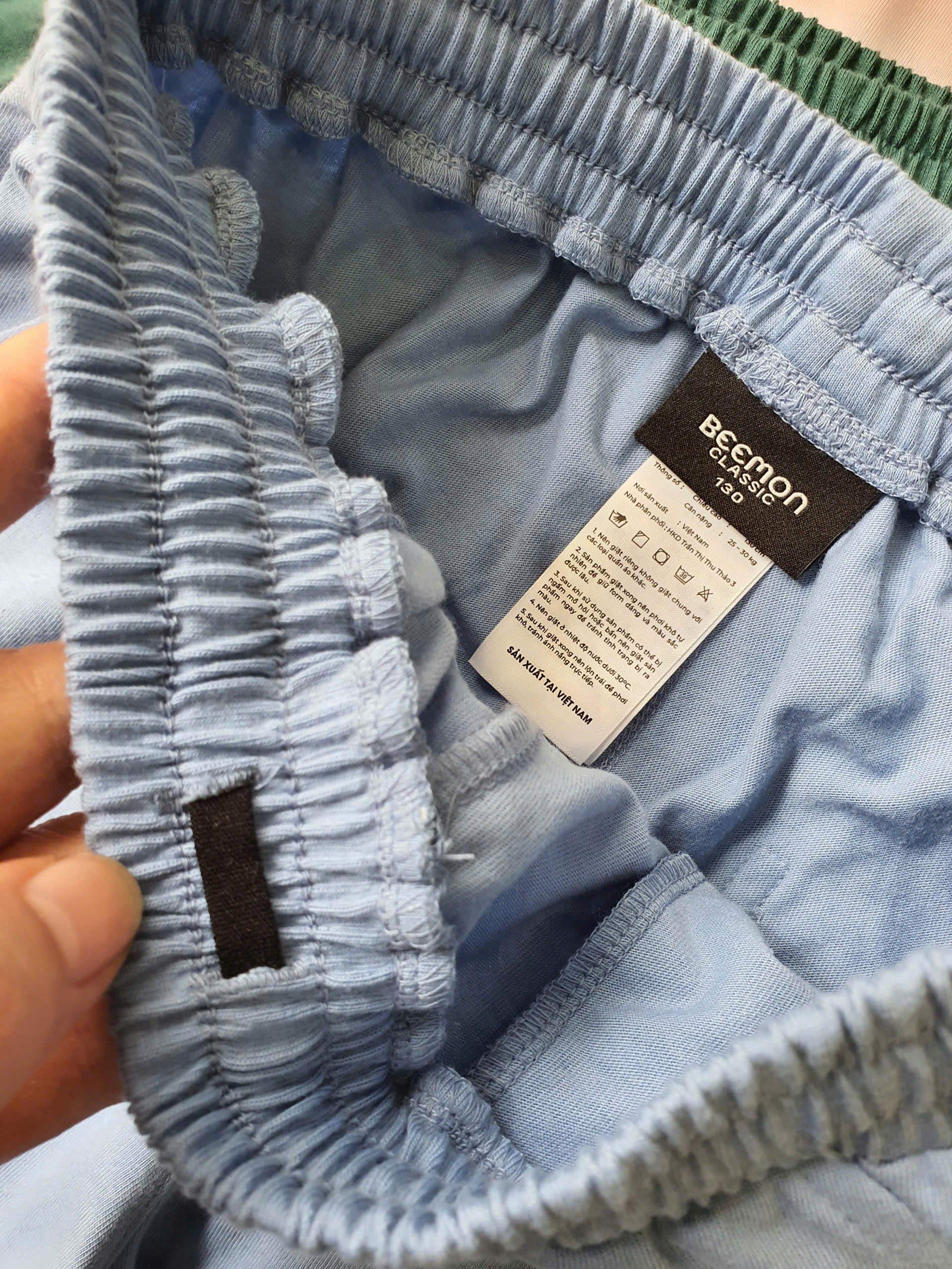 Bộ cotton Beemon cho BT BG, áo in hình, quần cạp chun