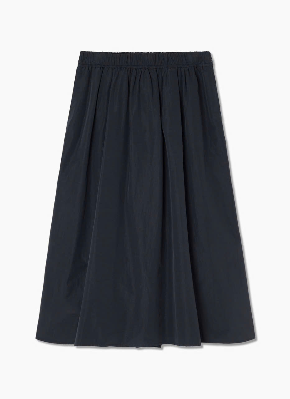 Chân váy xòe, dáng A , cạp chun, 4 màu - 55 - Dark navy