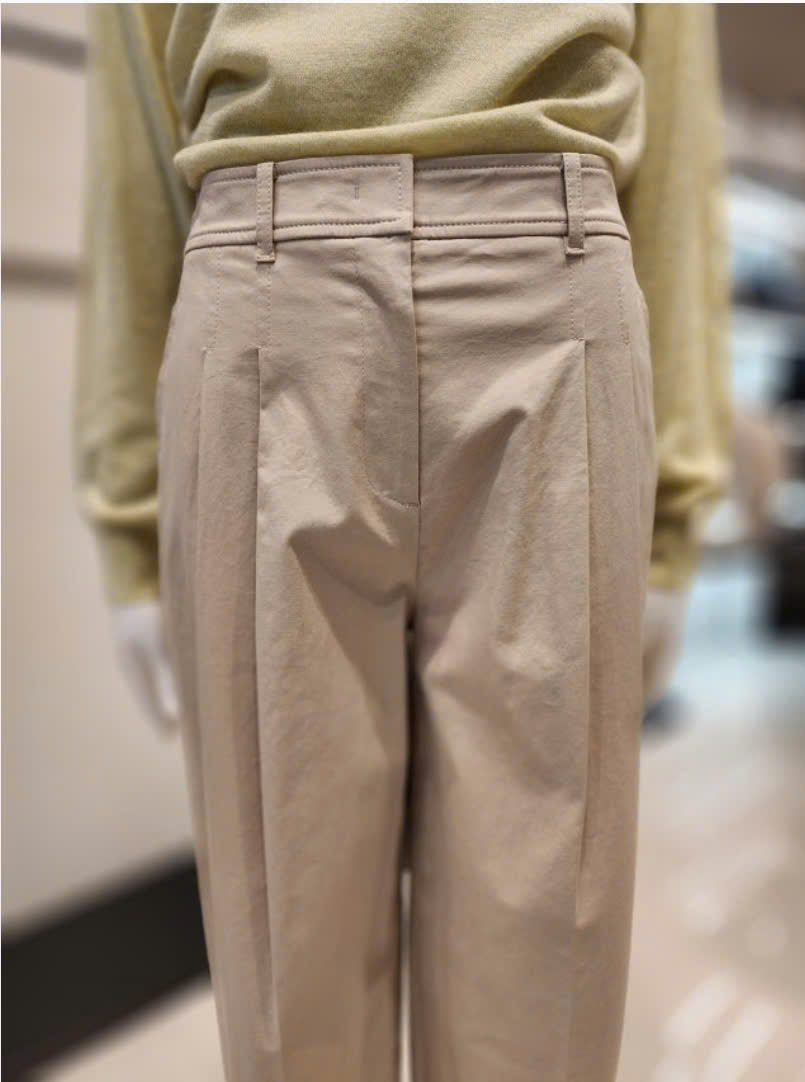 Quần baggy suông kaki, xếp 2 ly, có đỉa, túi chéo