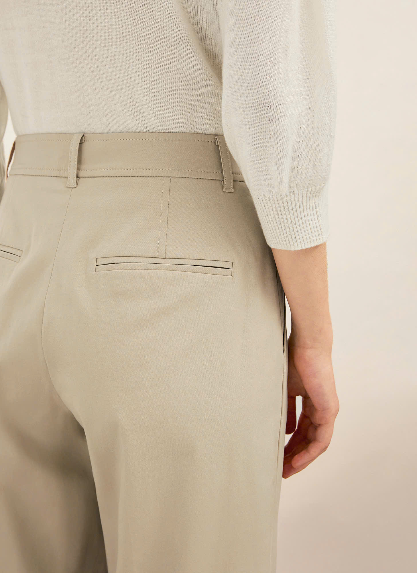 Quần baggy suông kaki, xếp 2 ly, có đỉa, túi chéo