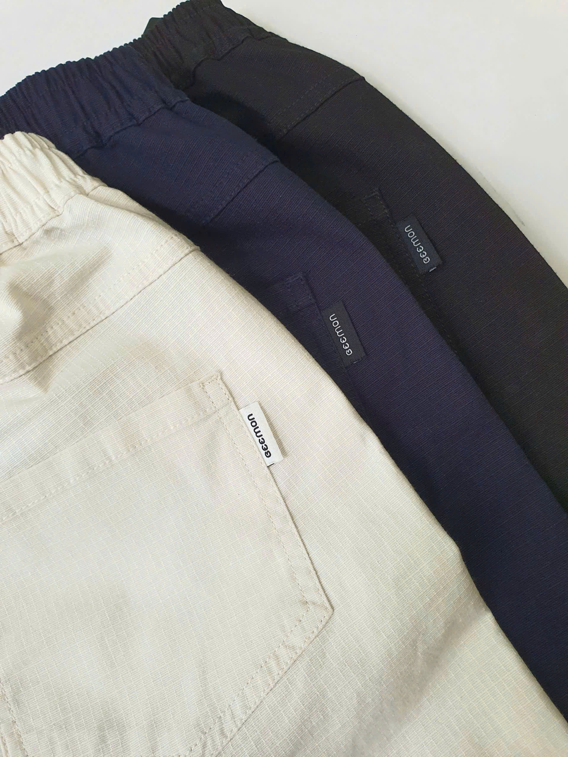 Quần short bermuda Beemon cho bé, cạp chun, túi hộp