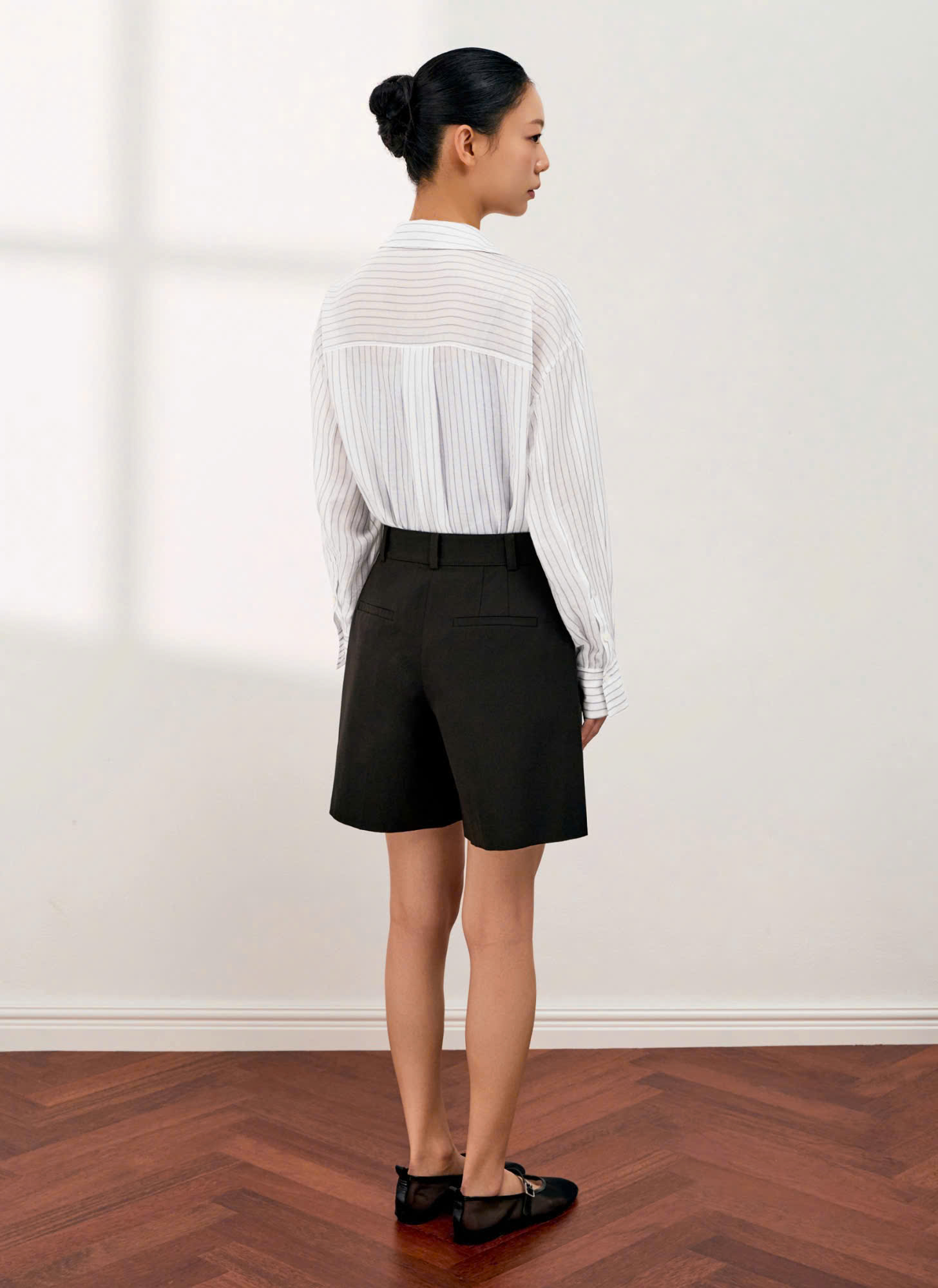 Quần short chất kaki, cạp thường, 2 túi thật