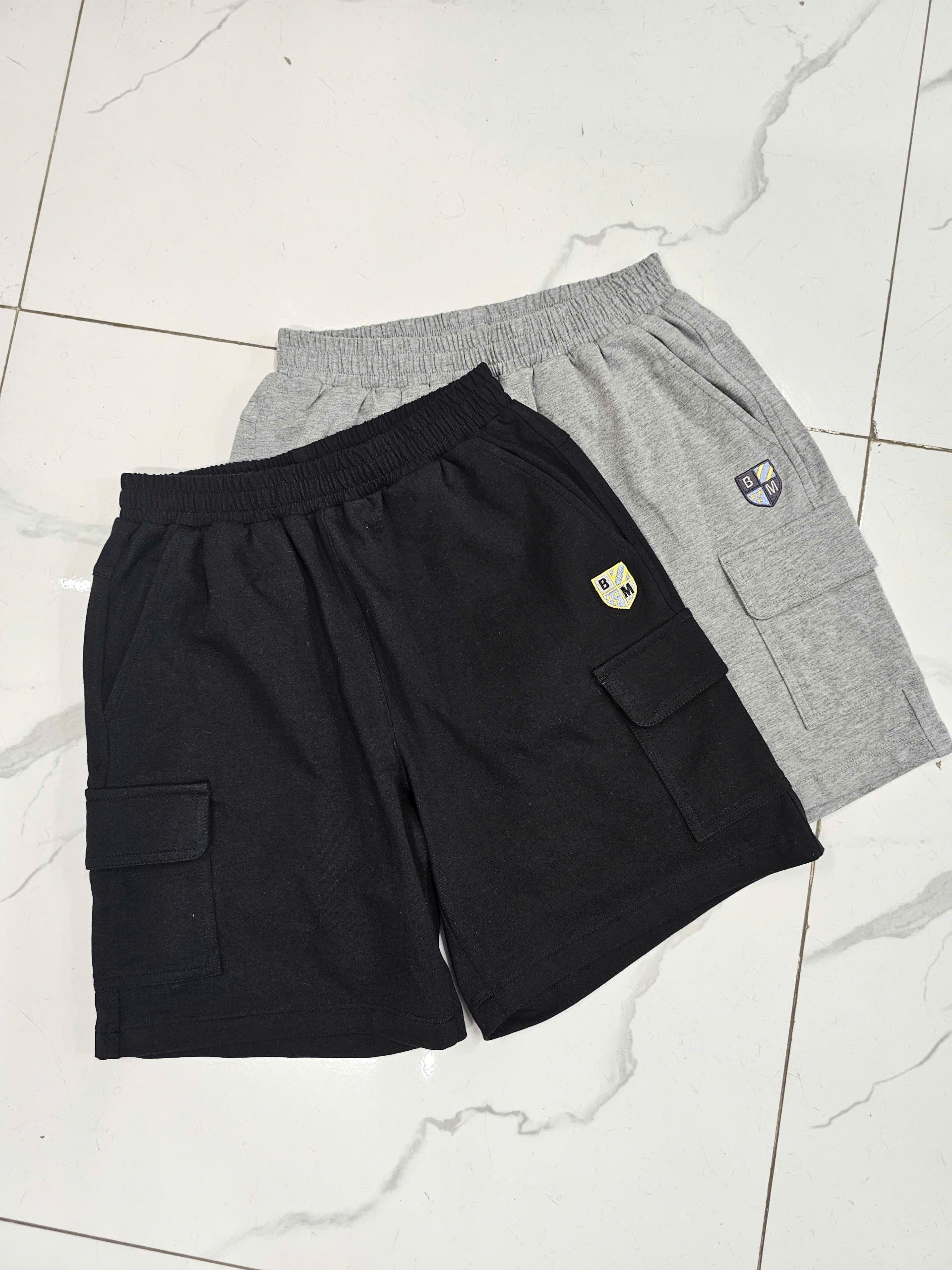 Quần short cotton Beemon BTBG cạp chun,túi hộp