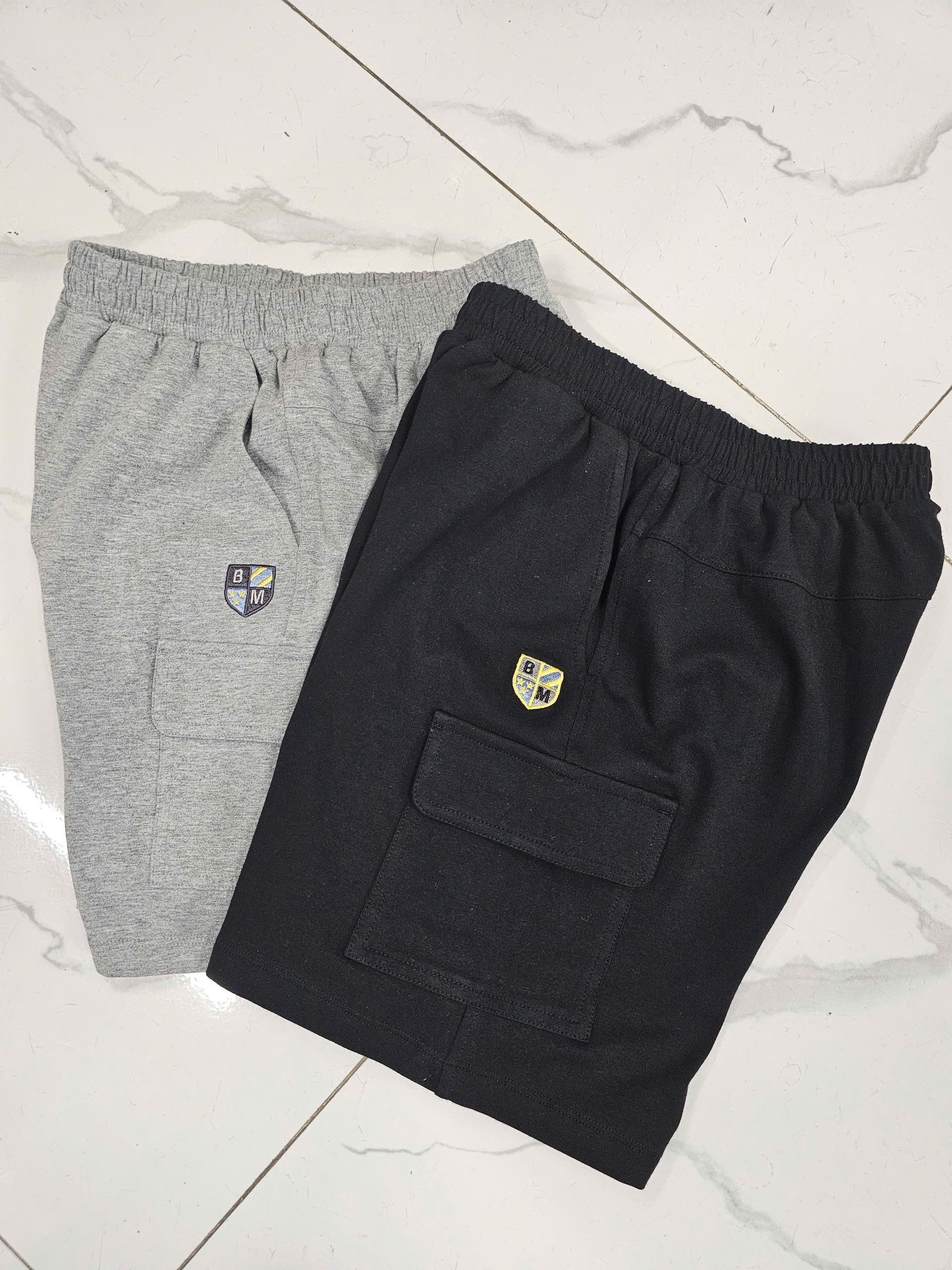 Quần short cotton Beemon BTBG cạp chun,túi hộp