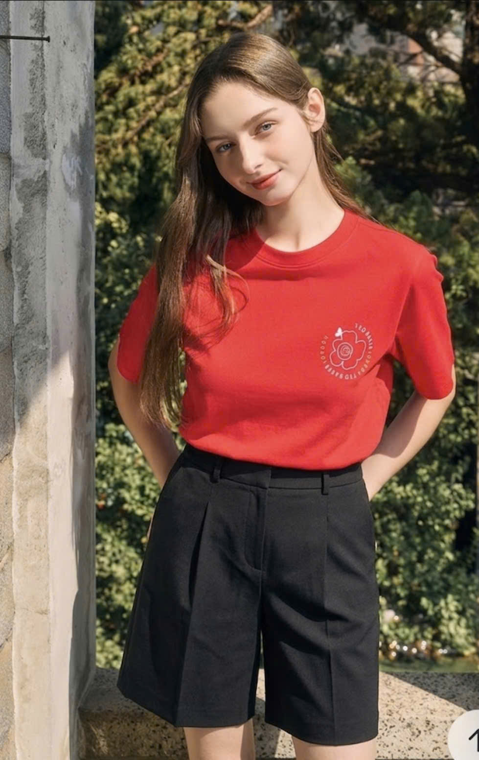 Quần short xếp 1 ly, 2 túi chéo