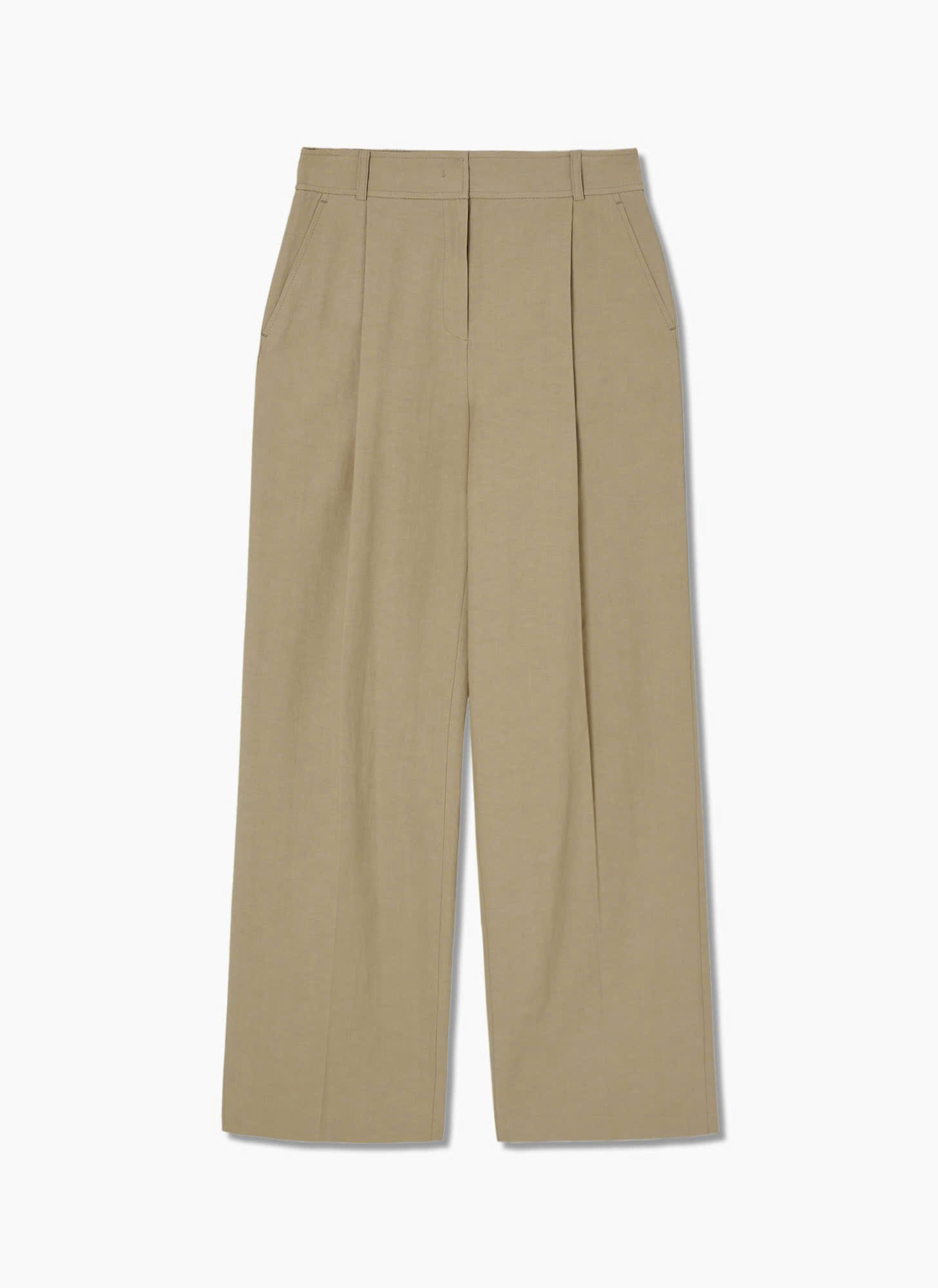 Quần suông pha rayon, may 2 túi chéo
