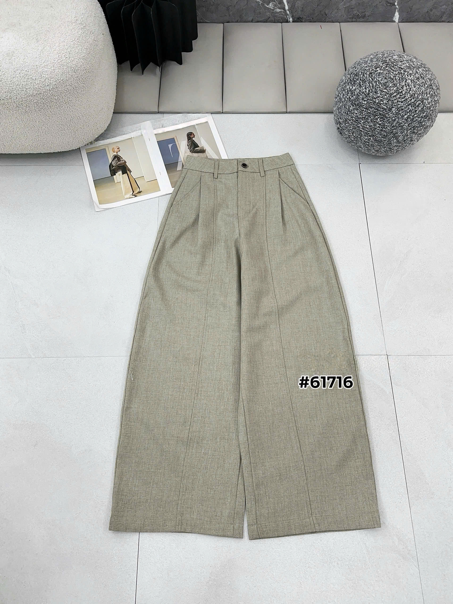 Q61716 quần vải xước dài 100