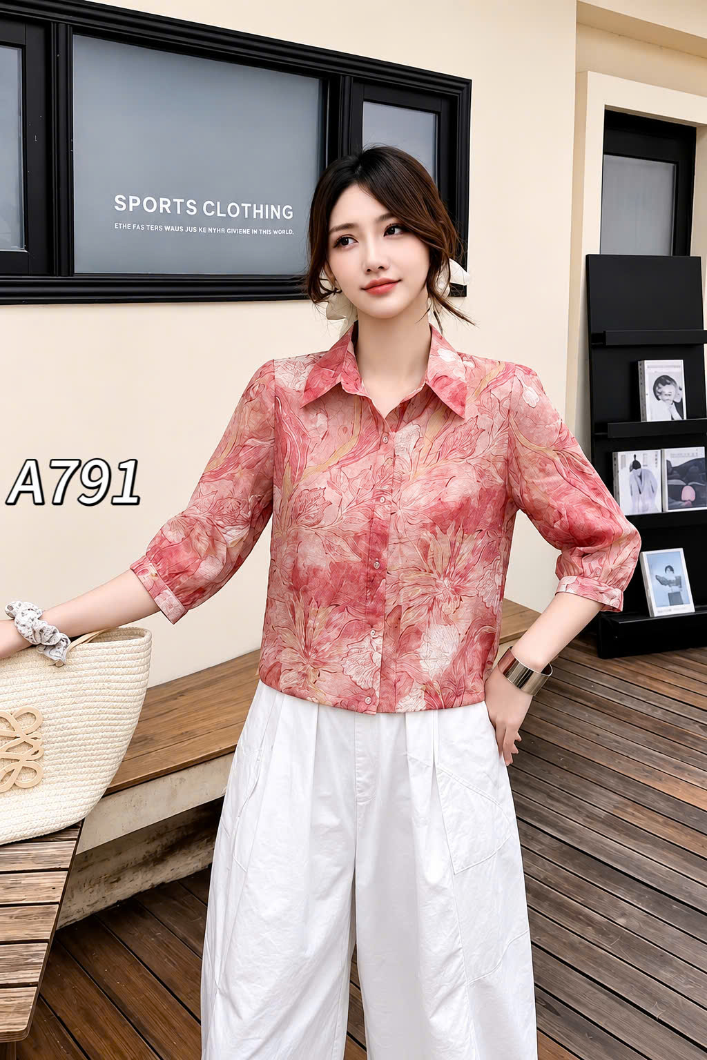 A791 áo tơ tay lỡ