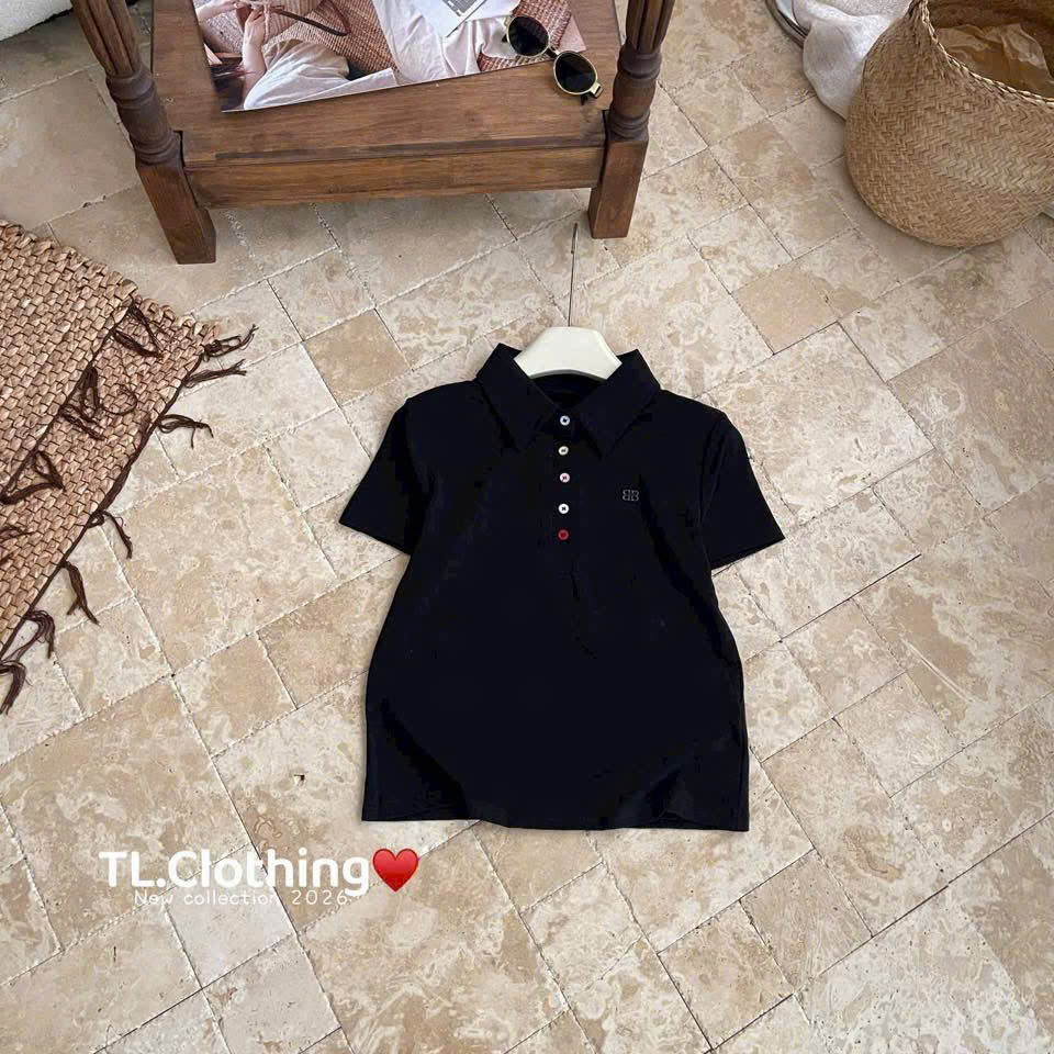 AP50 Áo polo cộc tay cúc màu