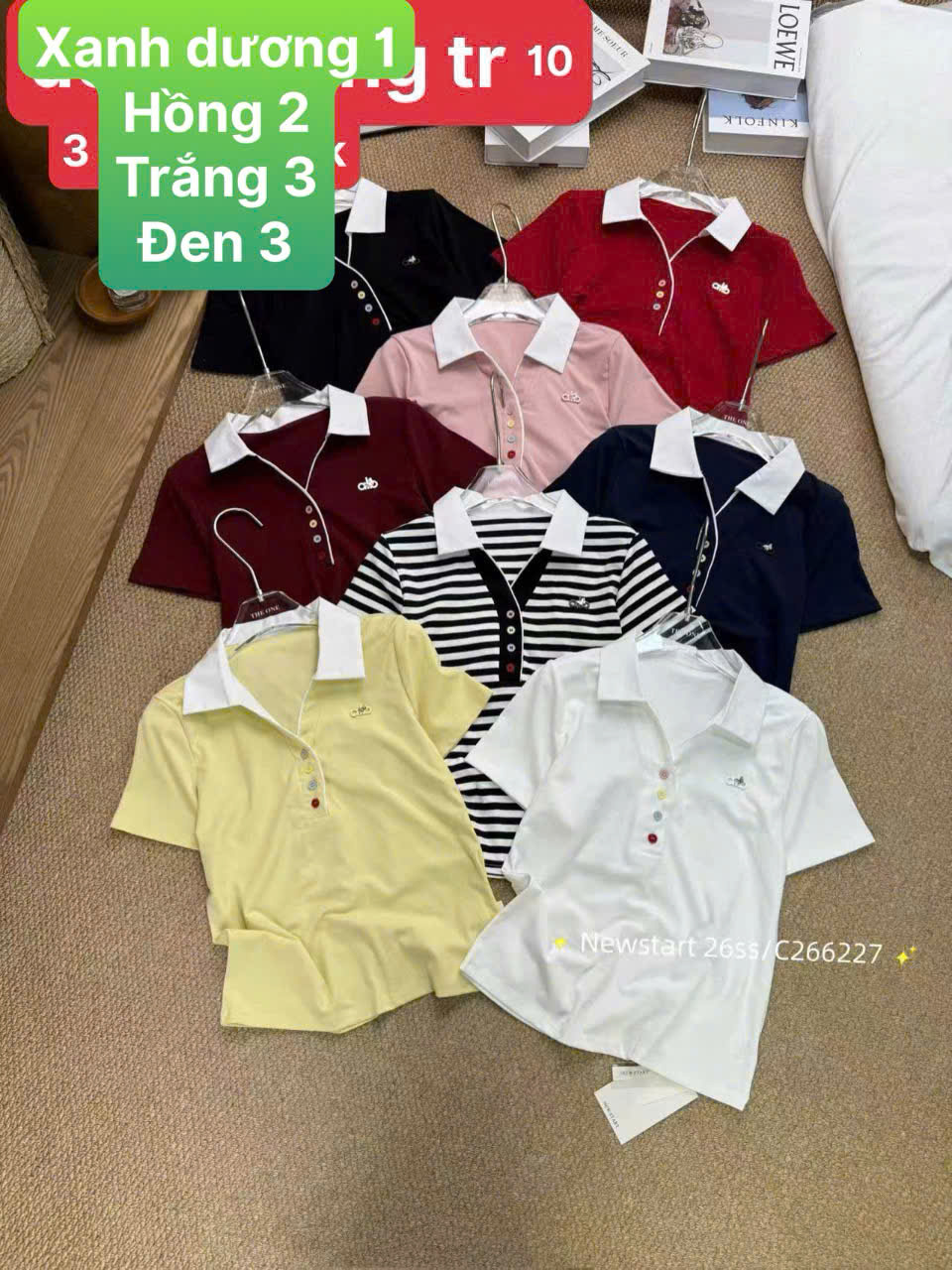 AP266227 áo cổ bẻ nhiều cúc