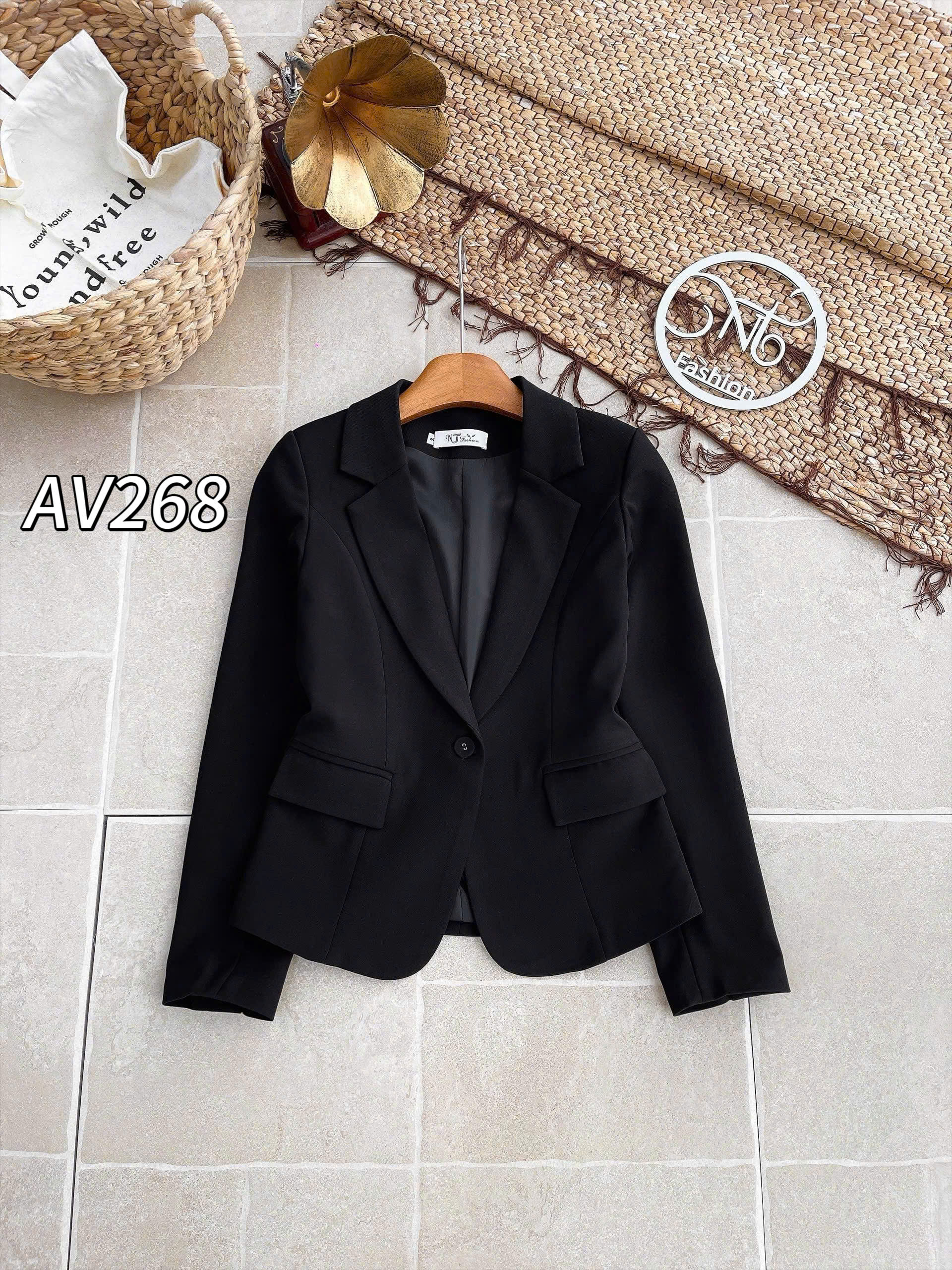 AV268 áo vest chéo mỹ 2 lớp