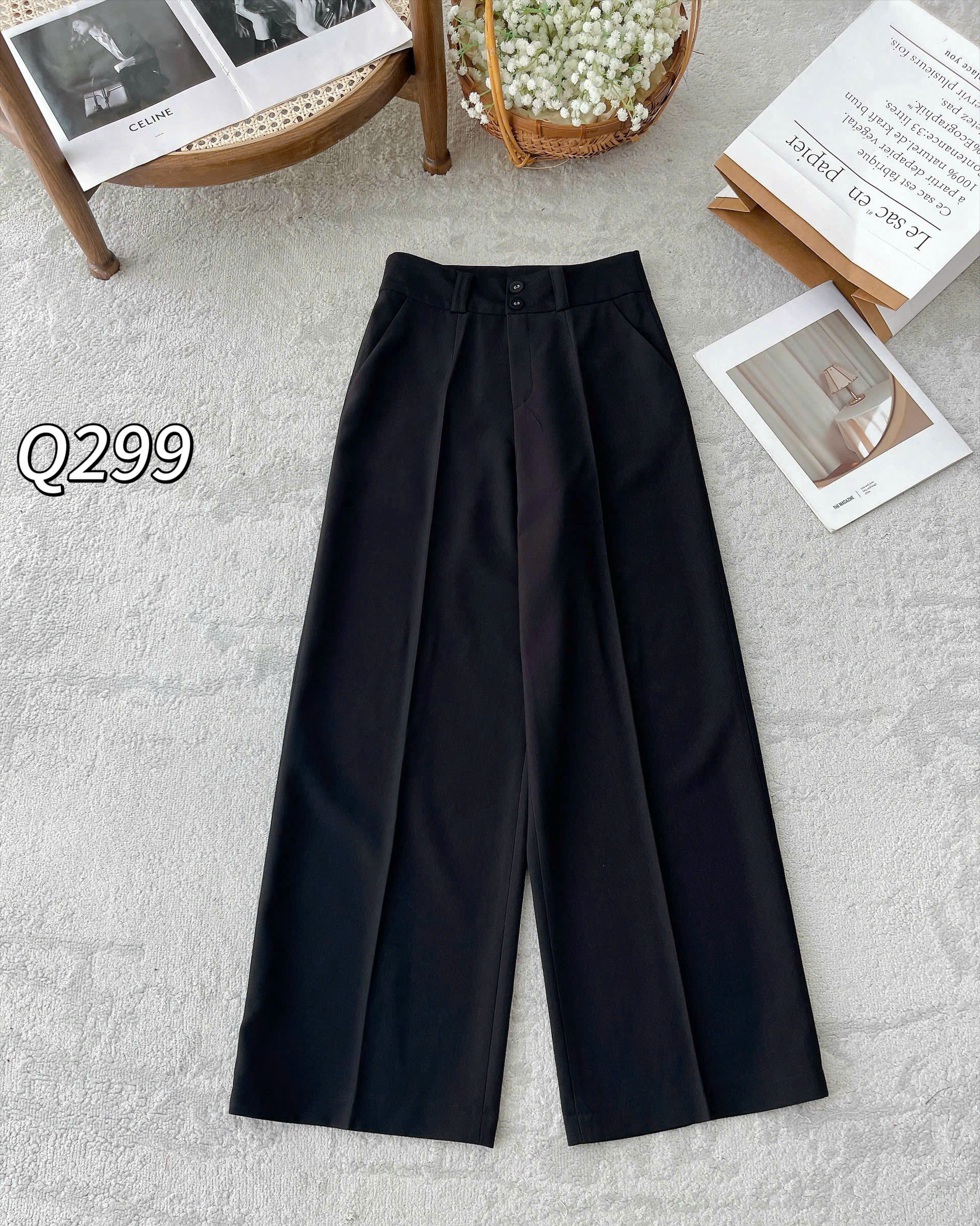 Q299 quần cúc bọc chéo Mỹ dài 100 ống 28