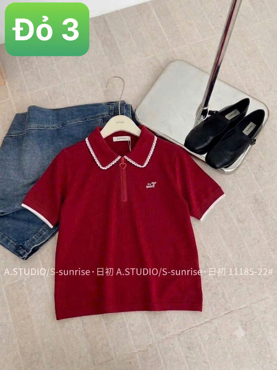 AP11185 áo polo cổ khóa