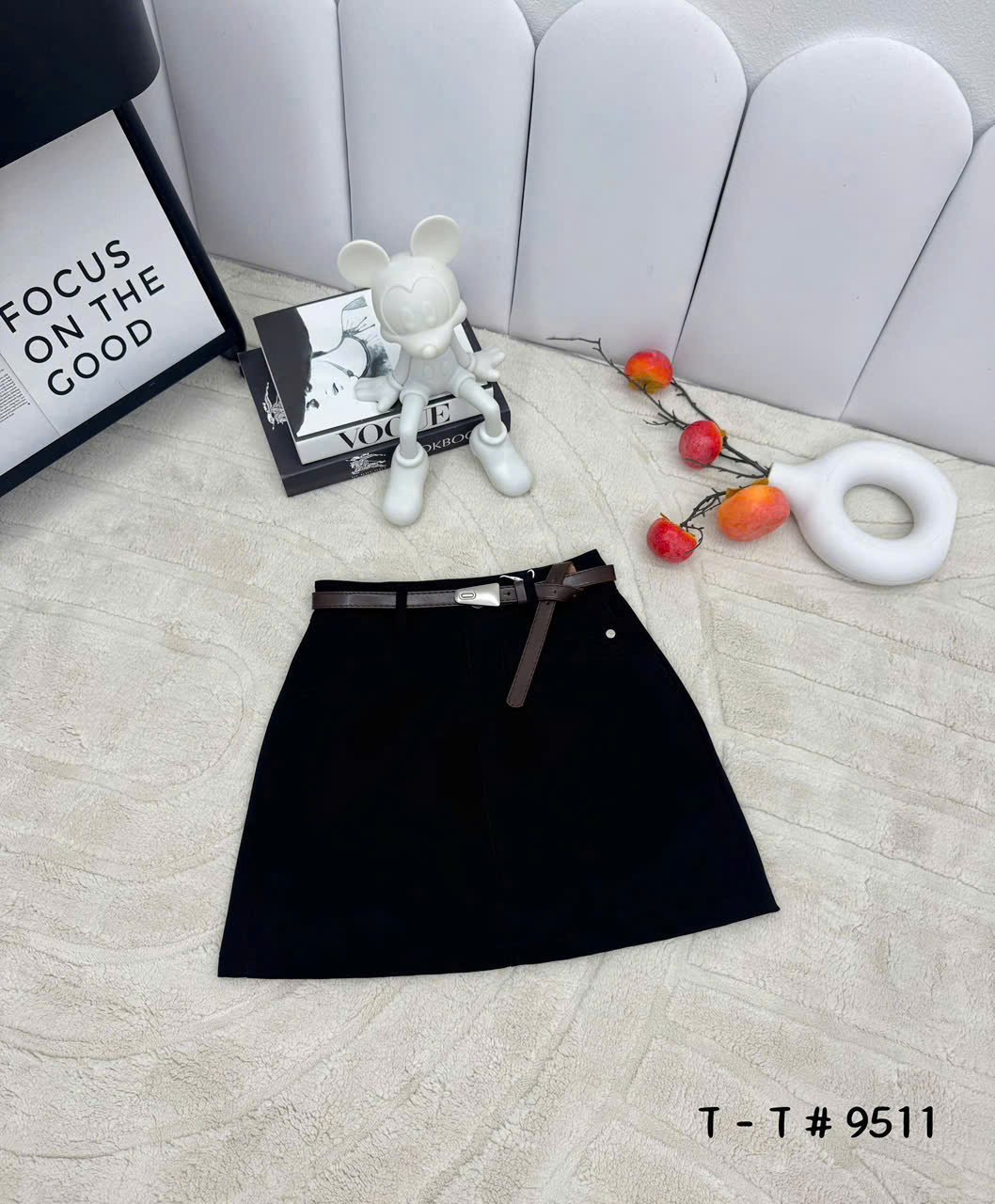 CV9511 Chân Váy Chữ A Kèm Đai