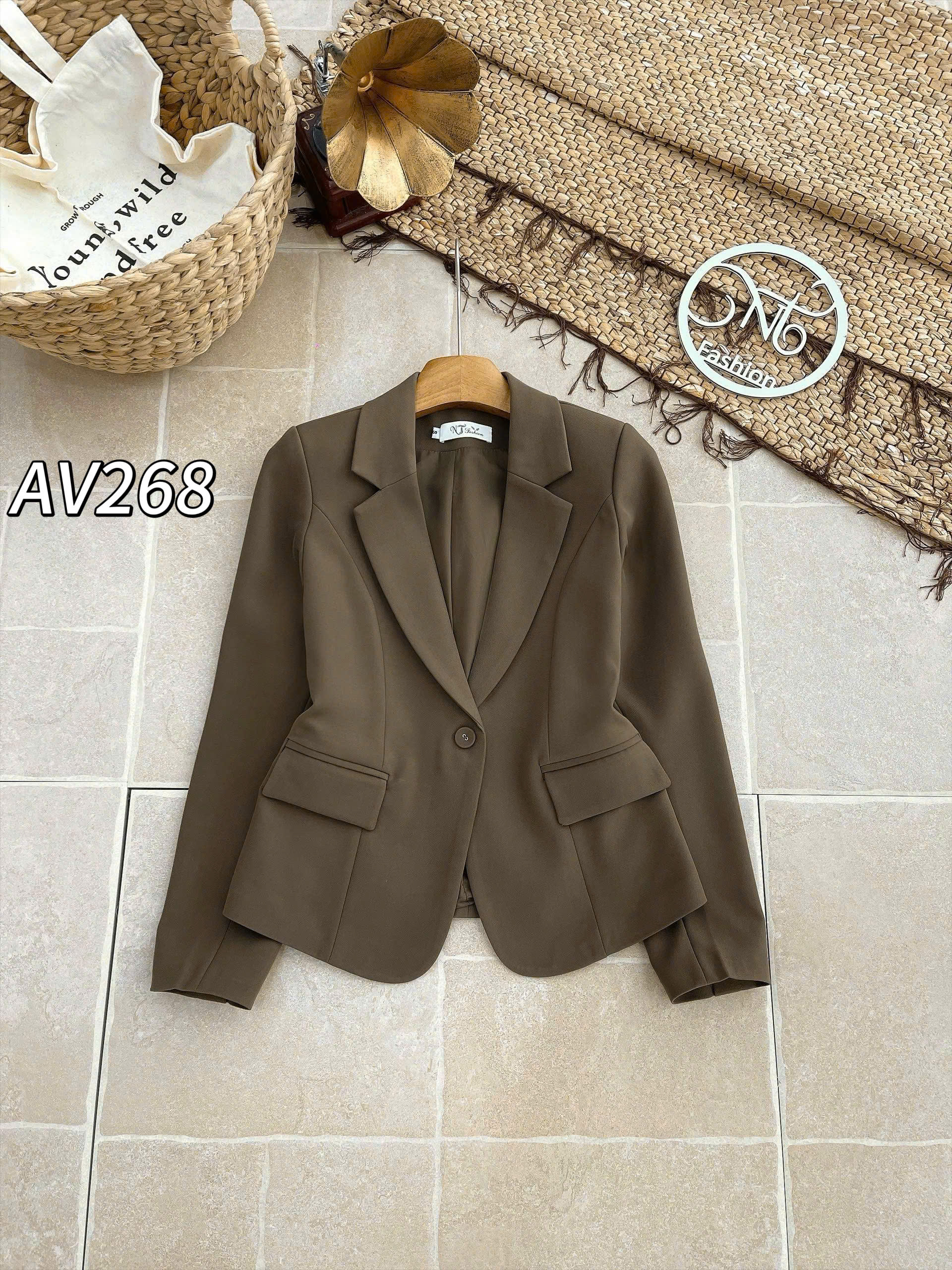 AV268 áo vest chéo mỹ 2 lớp