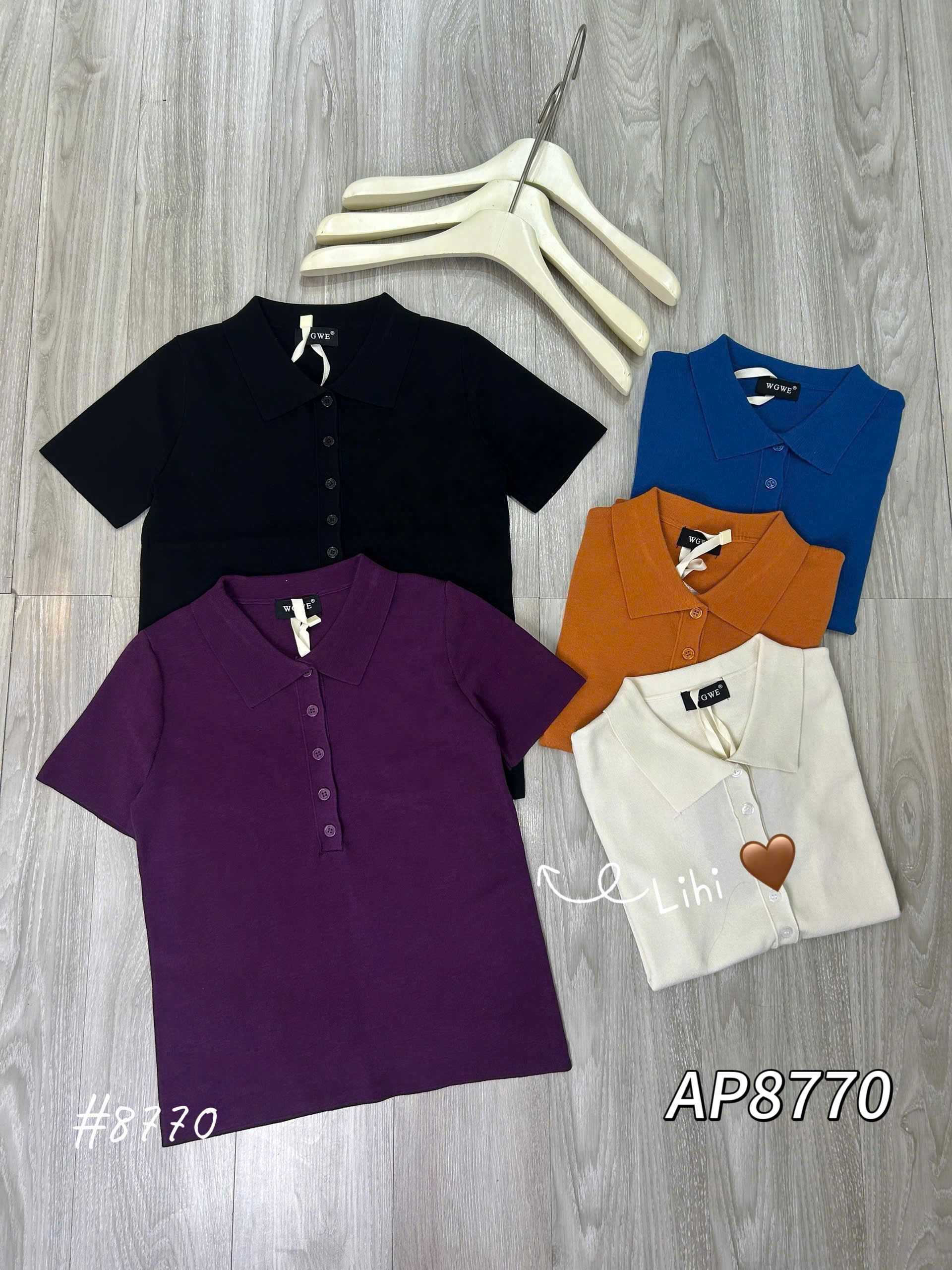 AP8770 - áo montoghi polo nhiều cúc