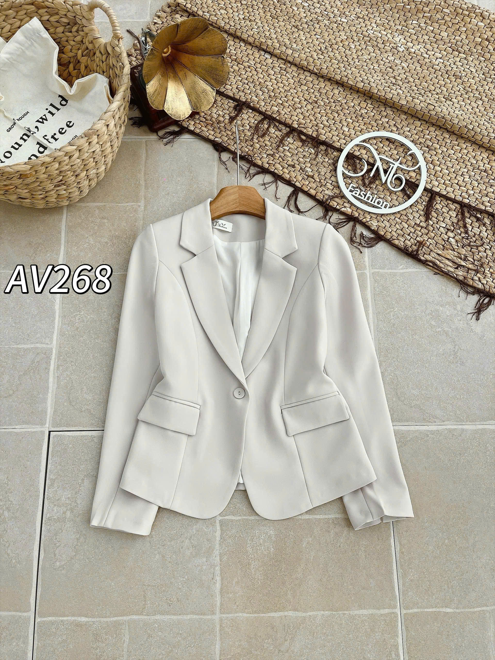 AV268 áo vest chéo mỹ 2 lớp