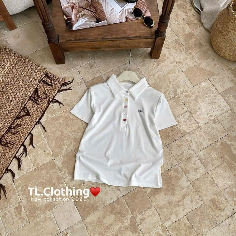 AP50 Áo polo cộc tay cúc màu