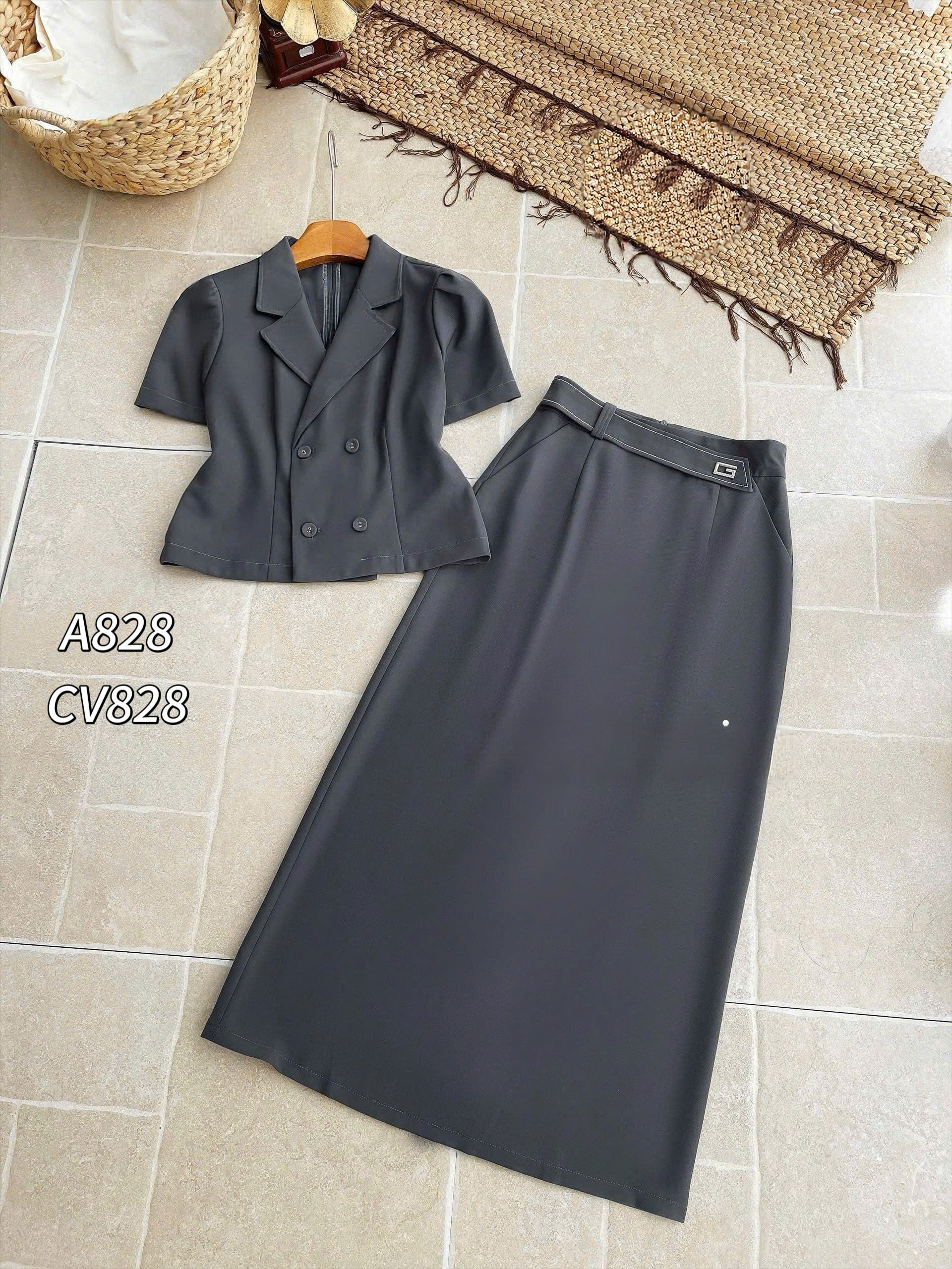 CV828 Chân váy đỉa chéo G