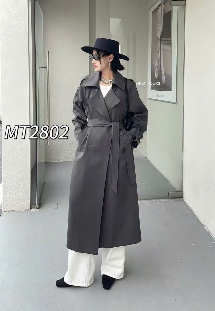 MT2802 Áo măng tô dáng dài QC