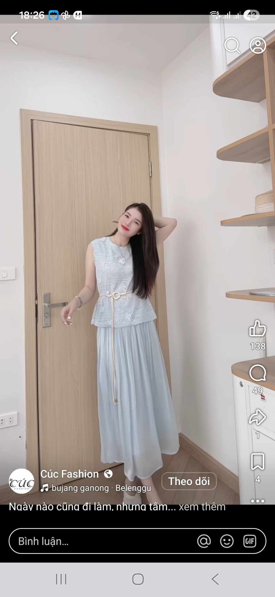 SB05 Set bộ sát nách váy voan kèm đai