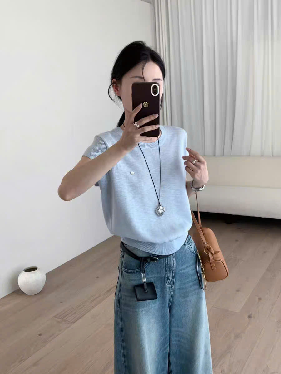 A2653 Áo len mongtoghi tay ngắn