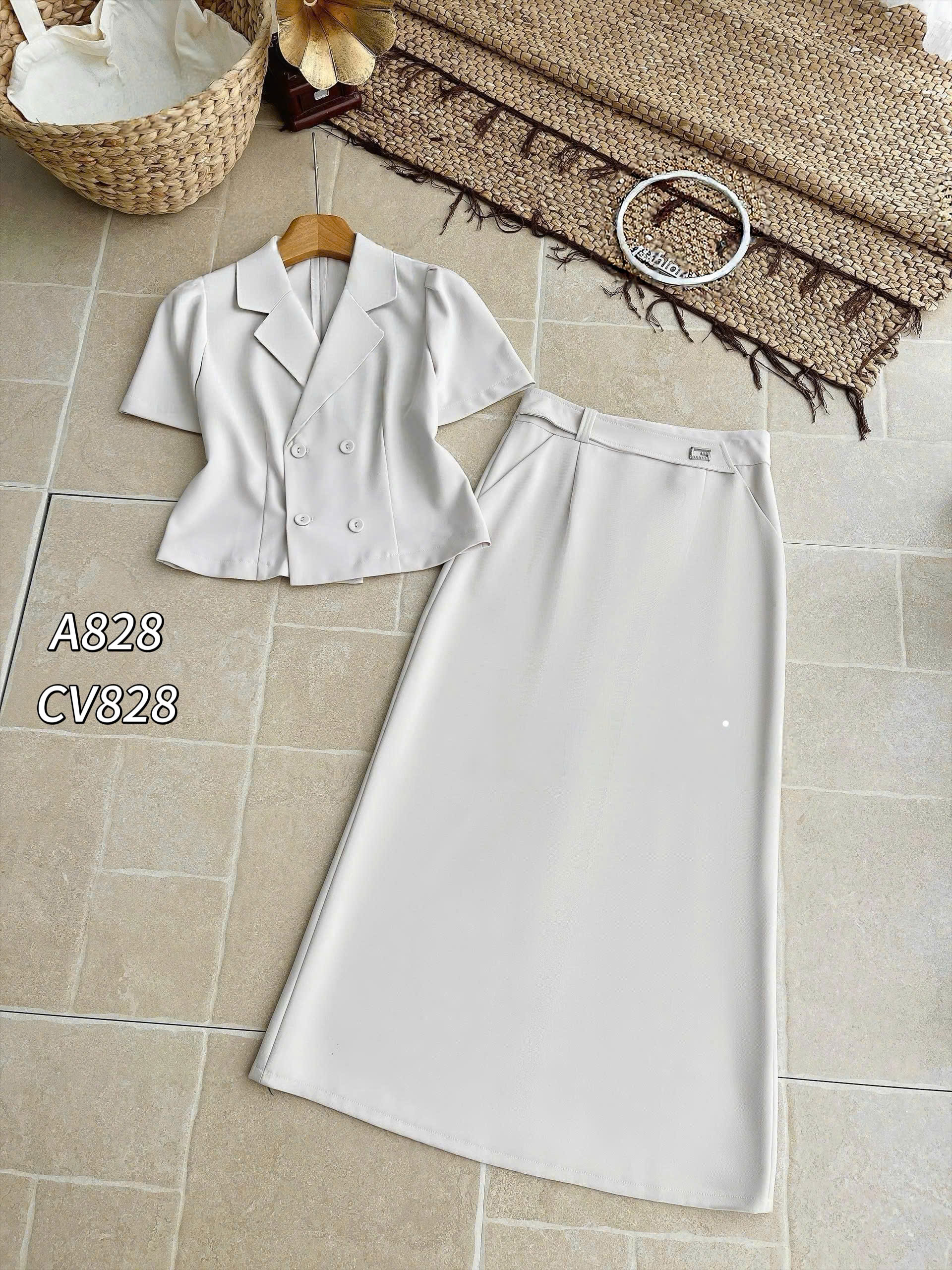 CV828 Chân váy đỉa chéo G