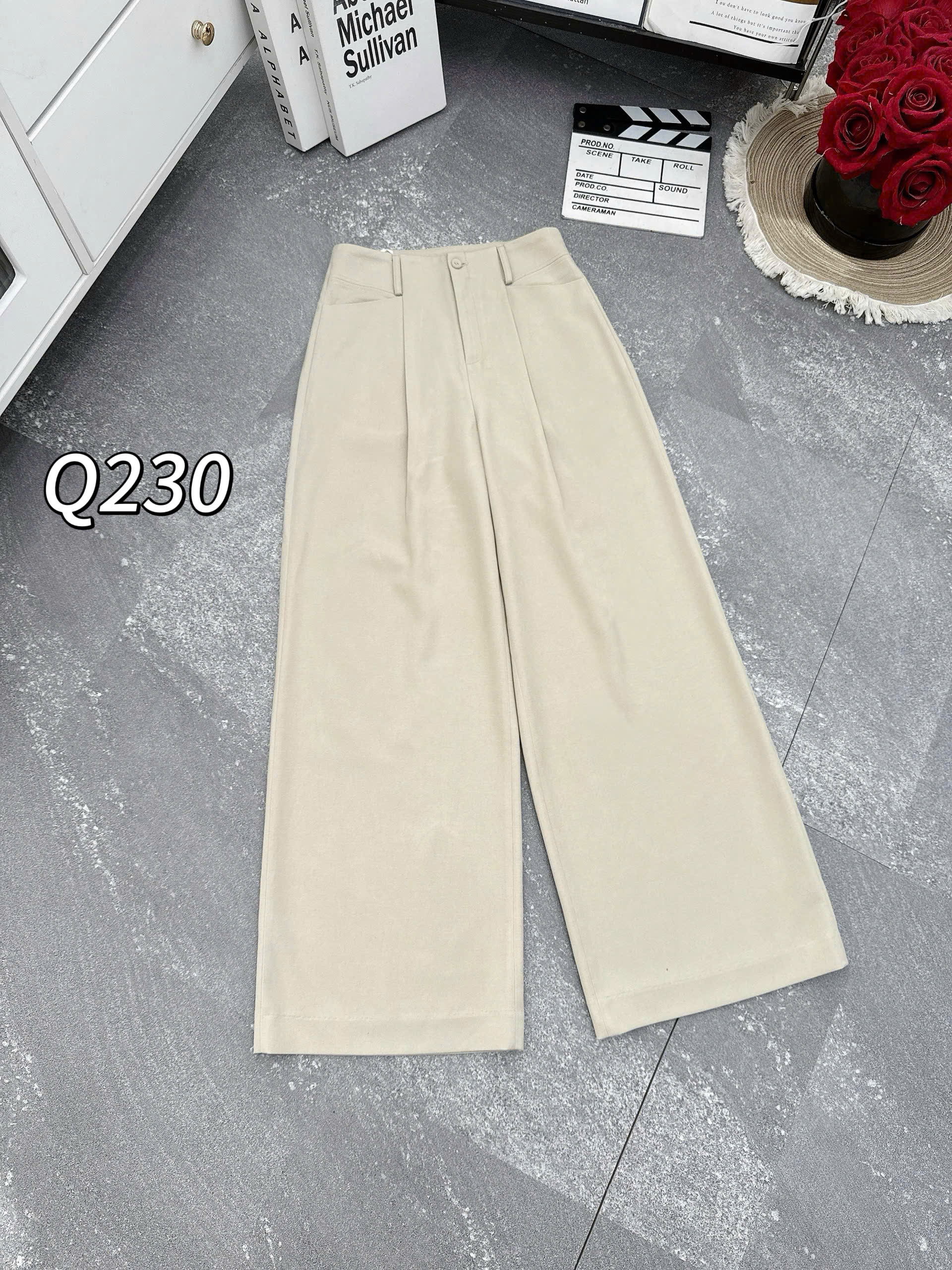 Q230 quần cạp cao khóa trước
