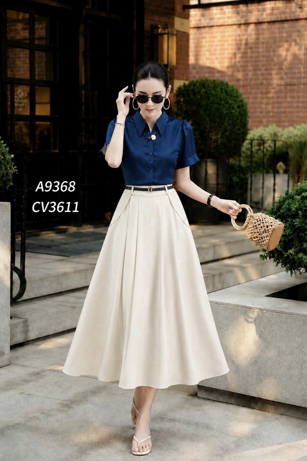 CV3166 cv QC vạt hông