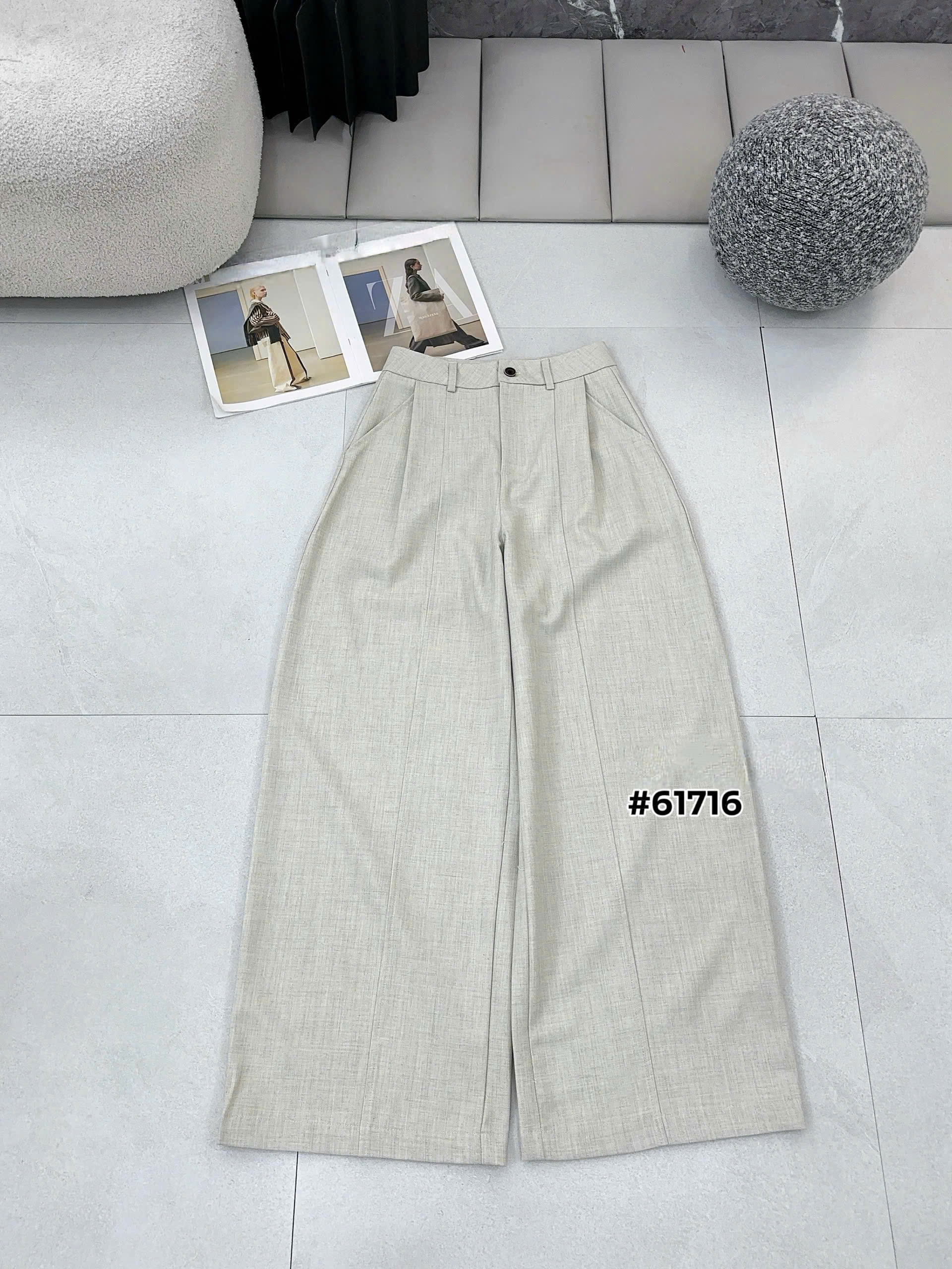 Q61716 quần vải xước dài 100
