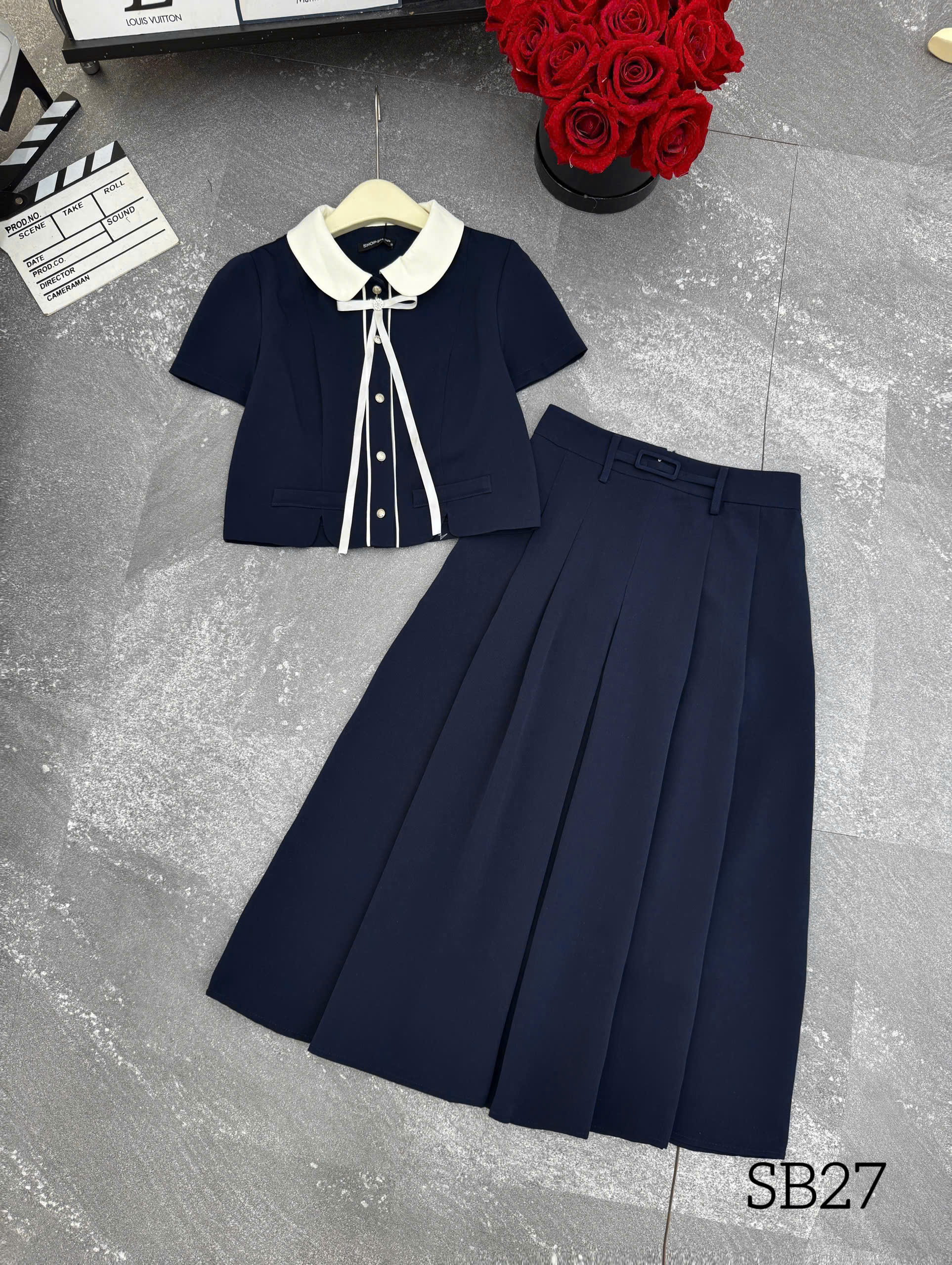 SB27 set cổ sen cv đai bọc
