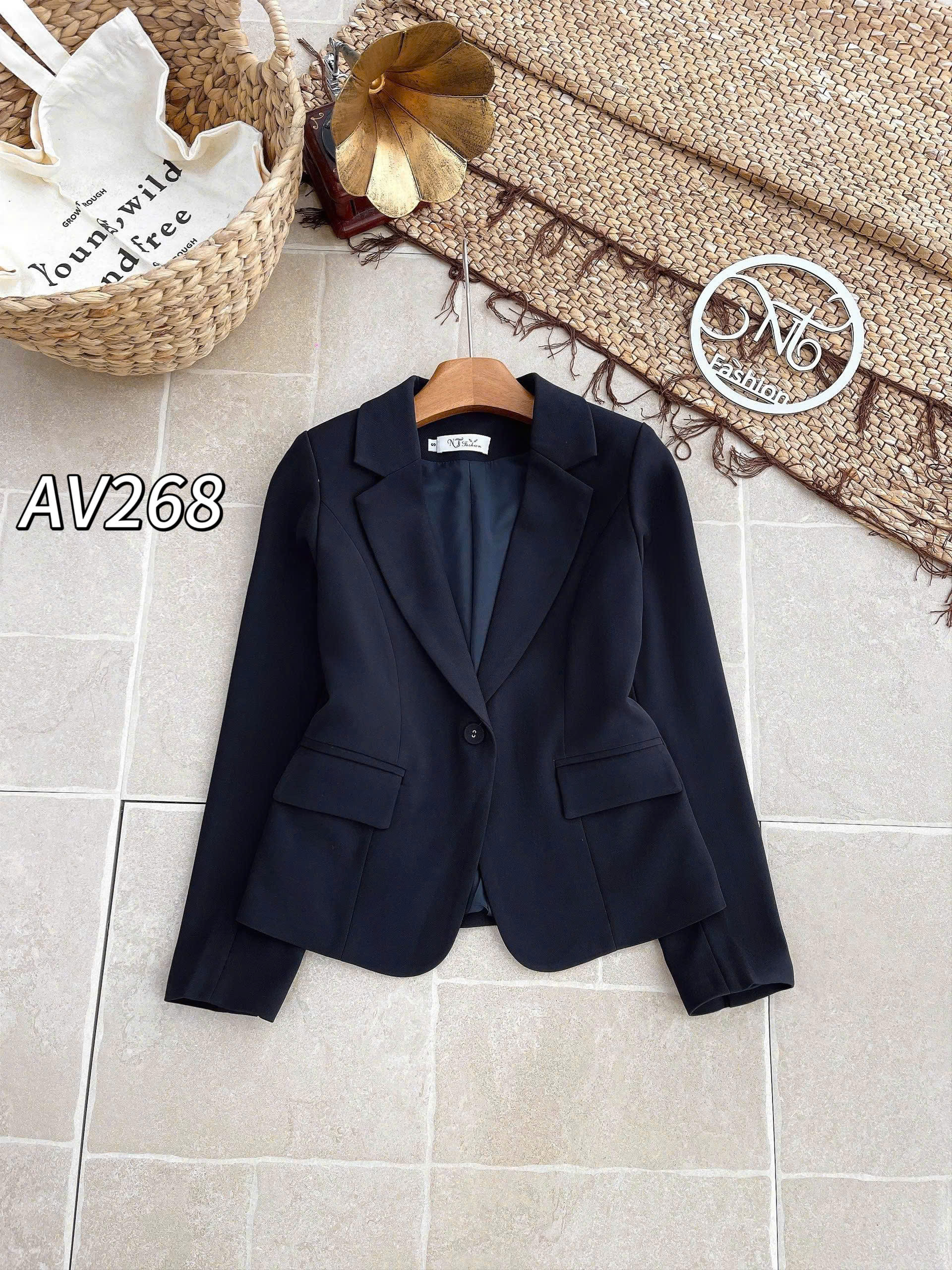 AV268 áo vest chéo mỹ 2 lớp