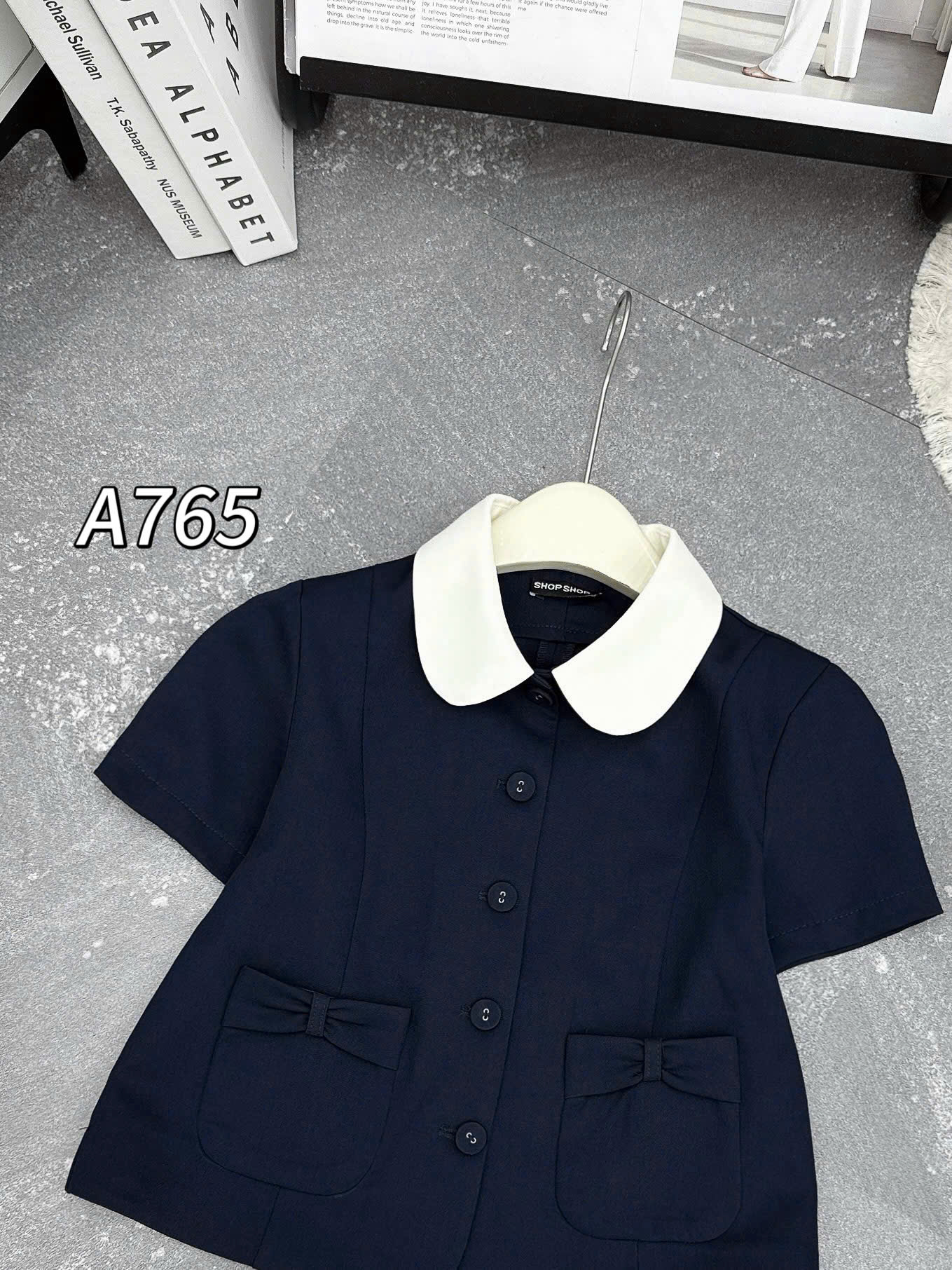 A765 áo kí giả túi nơ