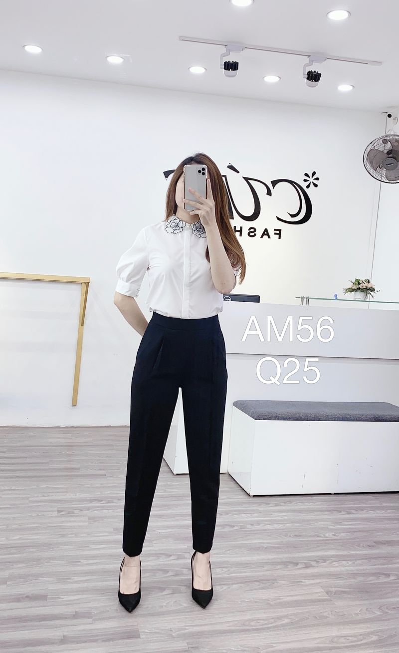 Q25 quần cạp chun C3 - Đen - M