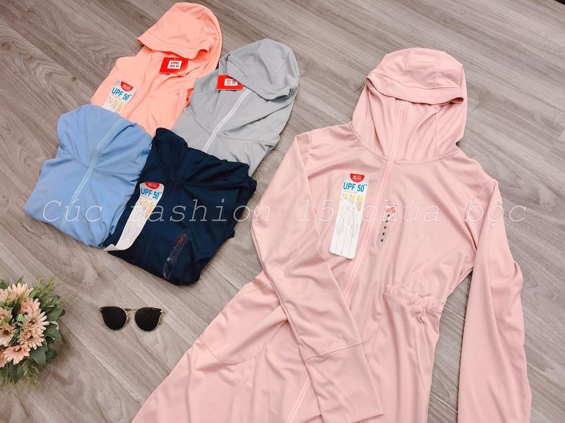 ACN2 áo chống nắng dáng dài - xanh than - S