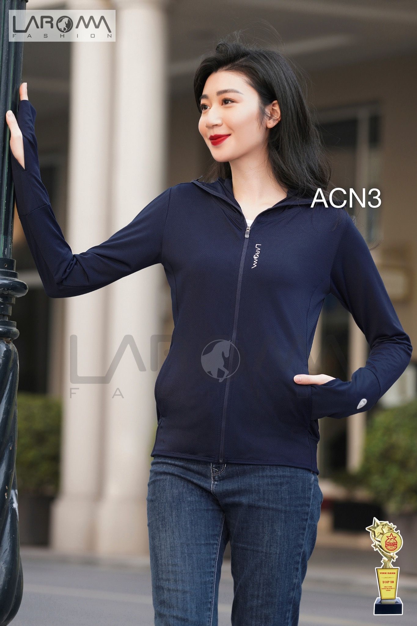 ACN3 áo chống nắng Laroma - Tím - L