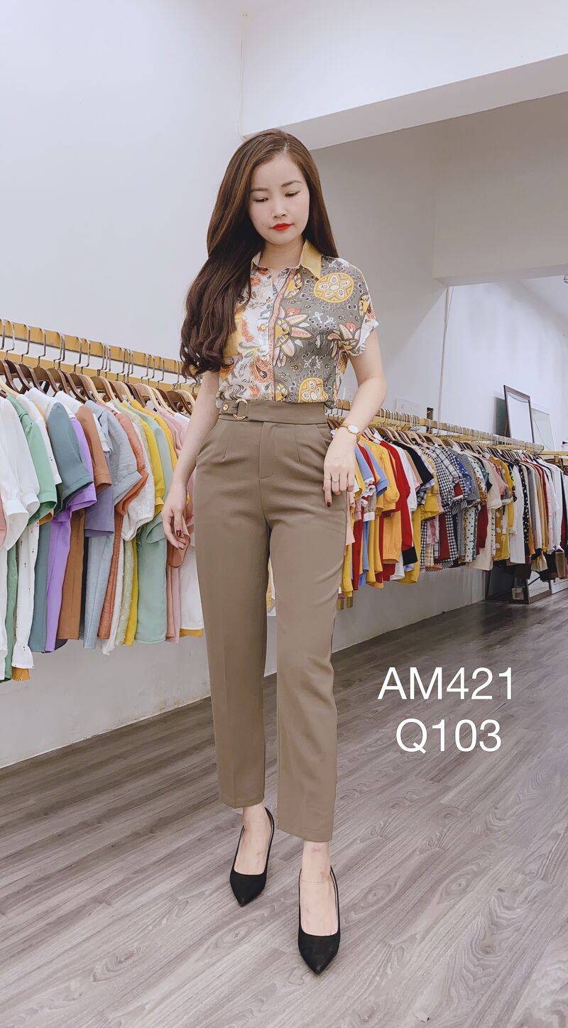 Q103 quần CC khuy tròn 7023