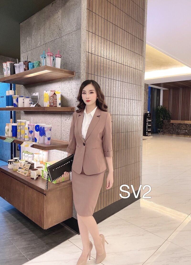 SV2 set vest tay lỡ chân váy ngắn