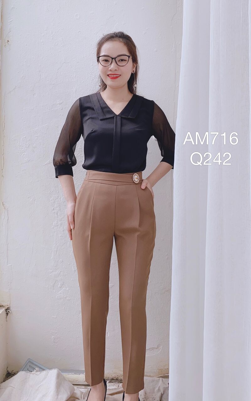 Q242 quần baggy đai hoa cúc