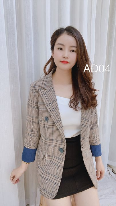 AD04 áo dạ 3 cúc màu